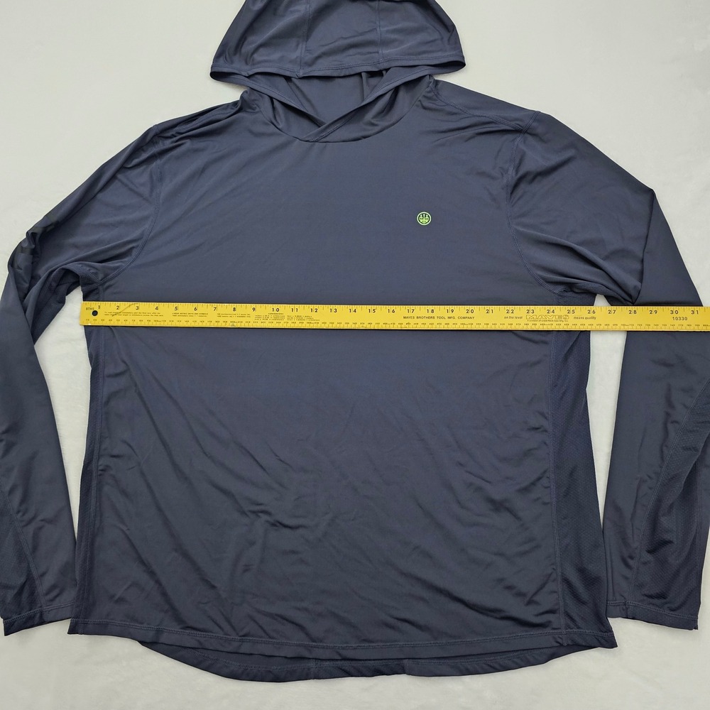 Beretta Performance Hoodie Mens XXL Black Green Sun Shirt Neck Gaiter Tactical - Picture 7 of 12